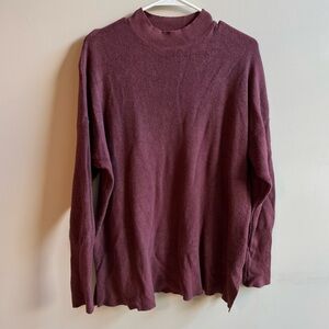 Ribbed Knit Sweater in Mauve